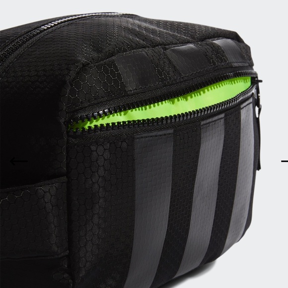 Adidas Toiletry Bag men’s Black/Green NWT - Picture 5 of 8